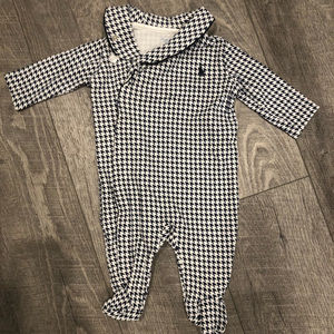 Ralph Lauren navy/white footed one piece